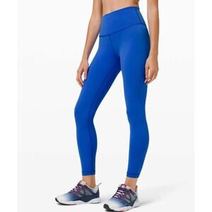 Lululemon Wunder Train High Rise Tight Size 14 Cerulean Blue Everlux NWOT